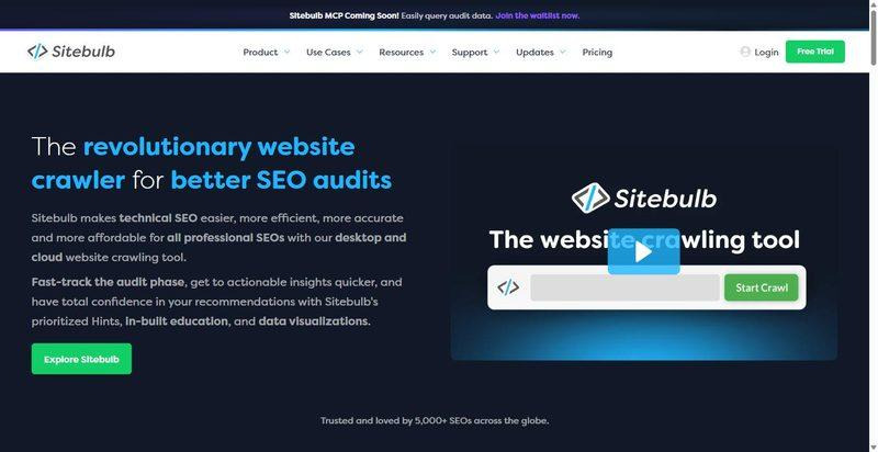 Sitebulb homepage