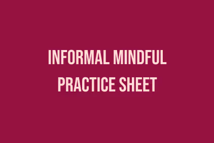 Informal Mindful Practice PDF