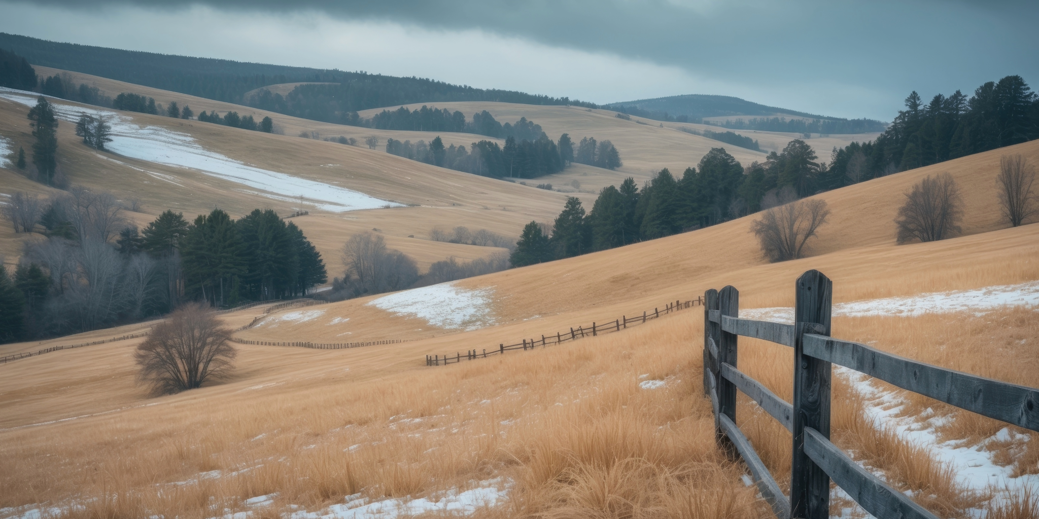 Snowy Missoula Hills