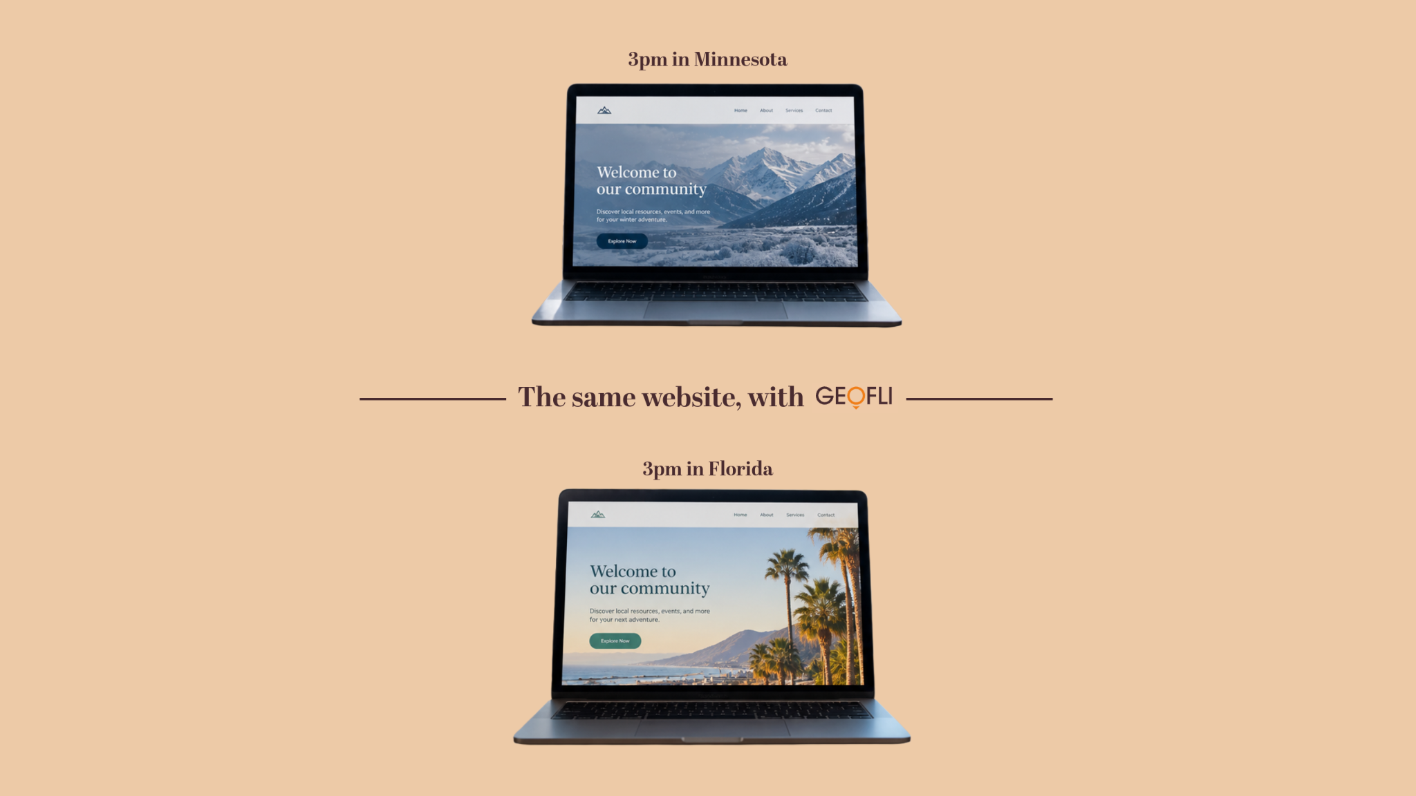 example of geofli personalization