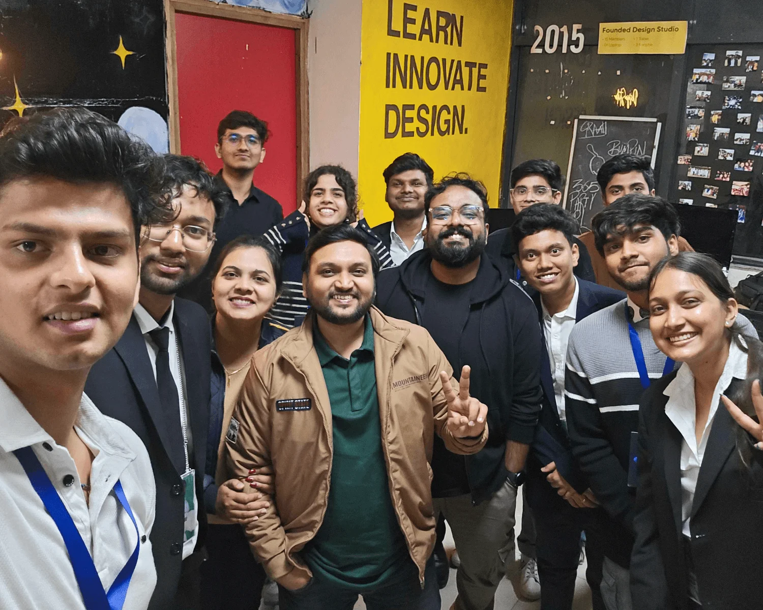 Ketan Dudhe with the designers at IIT Roorkee