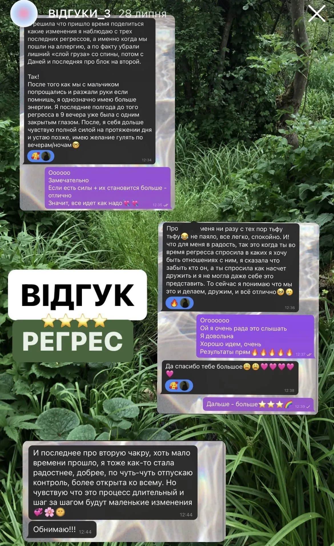 Відгук про регресію Бабич Вікторія