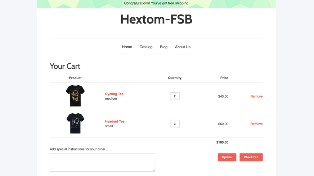 Free Shipping Bar by Hextom - Shopify Plugins