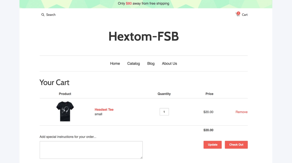 Free Shipping Bar by Hextom - Shopify Plugins