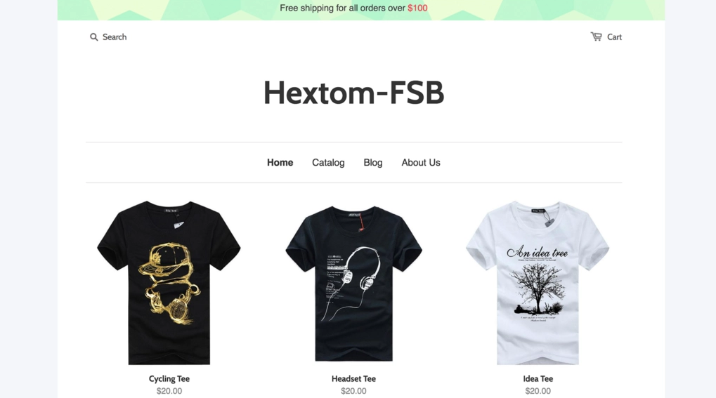 Free Shipping Bar by Hextom - shopify plugins