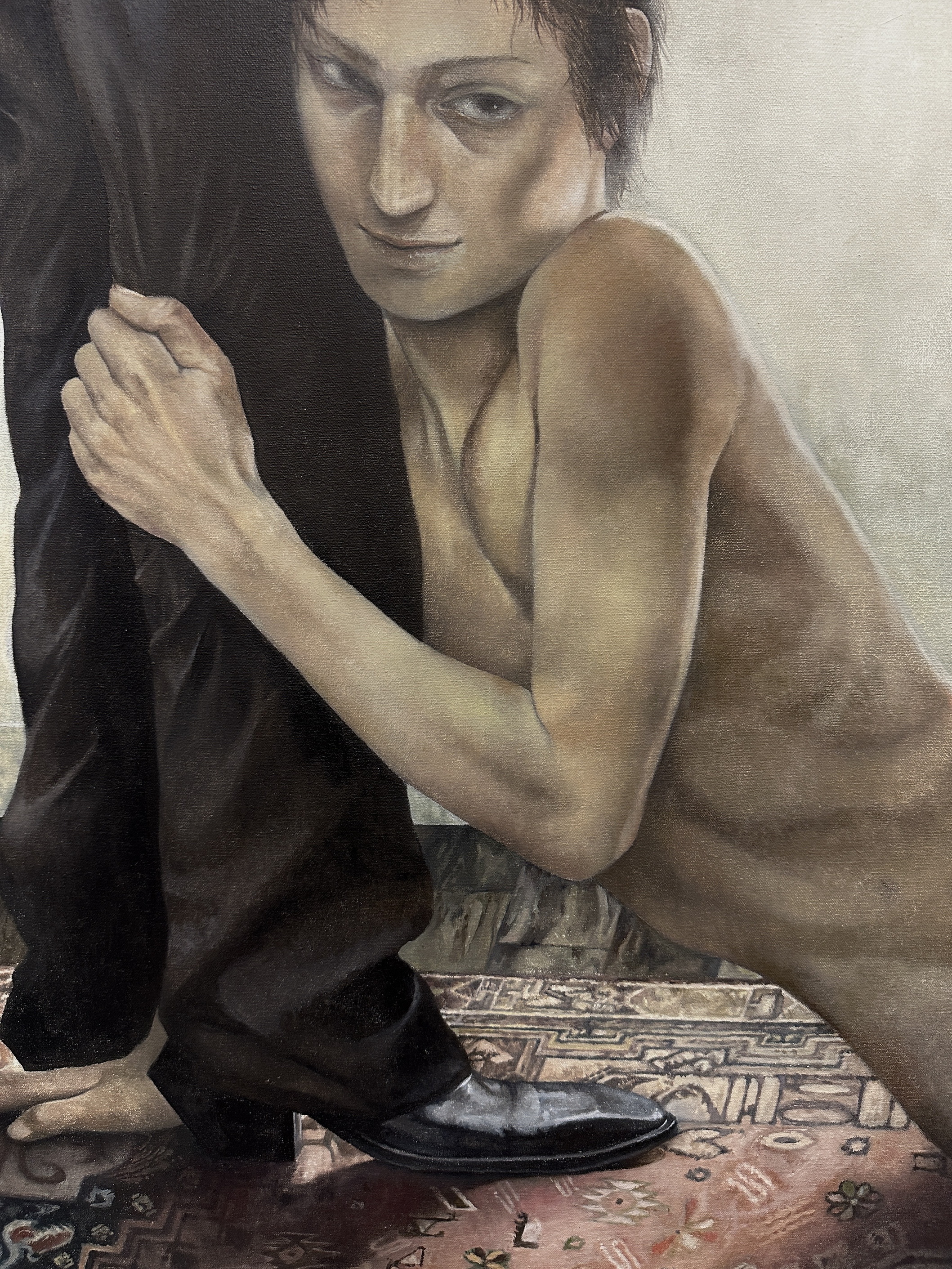  Tommy Xie, (detail) Chasing Game,  2025, Oil on canvas, 31.5 x 47 x 2 in 80 x 120 x 5 cm, TX0002
