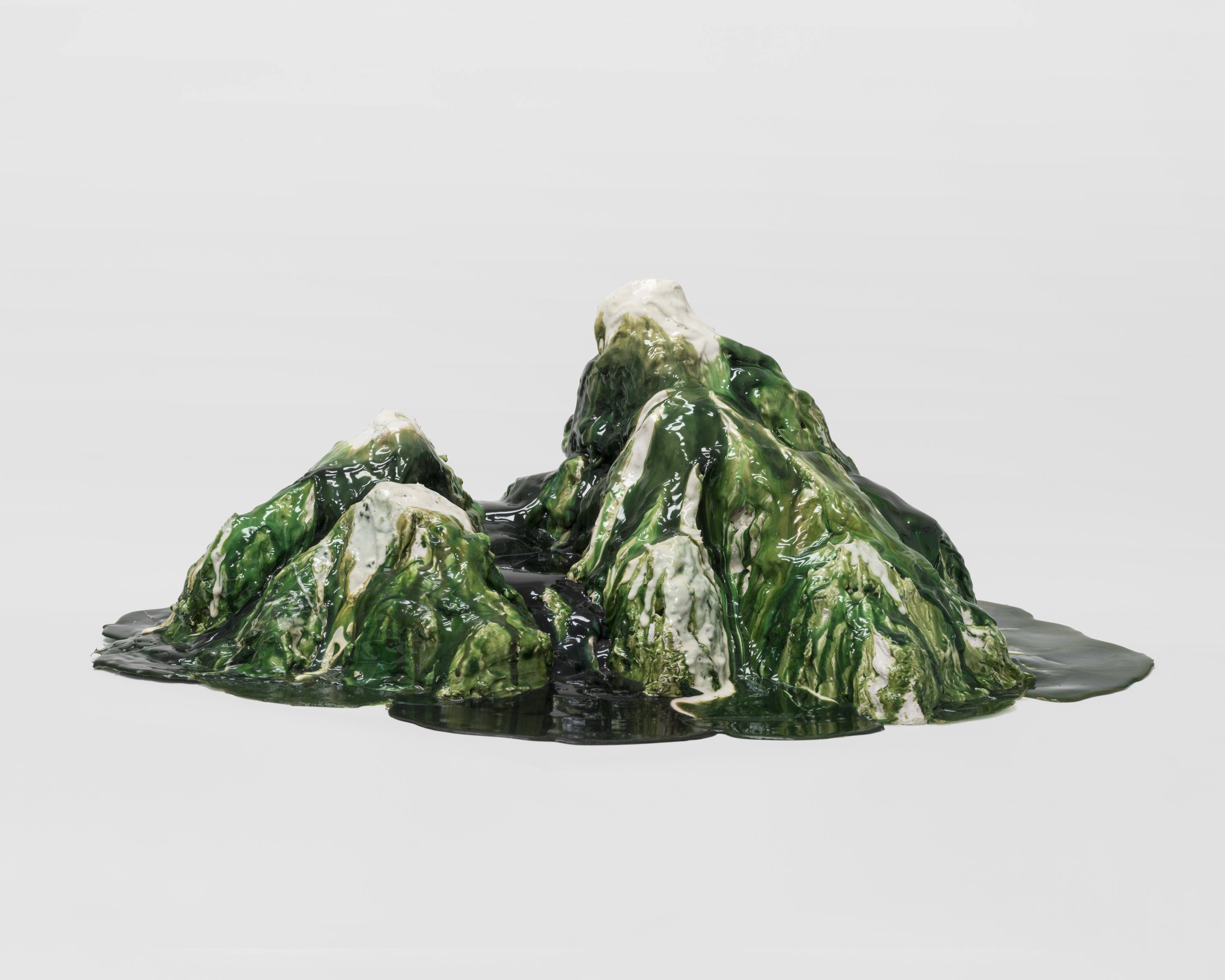 Jacci Den Hartog, Spring Runoff, 1993, Polyurethane pigment, plaster, 10½ x 27½ x 24 in., 26.67 x 69.85 x 60.96 cm, JDE0008