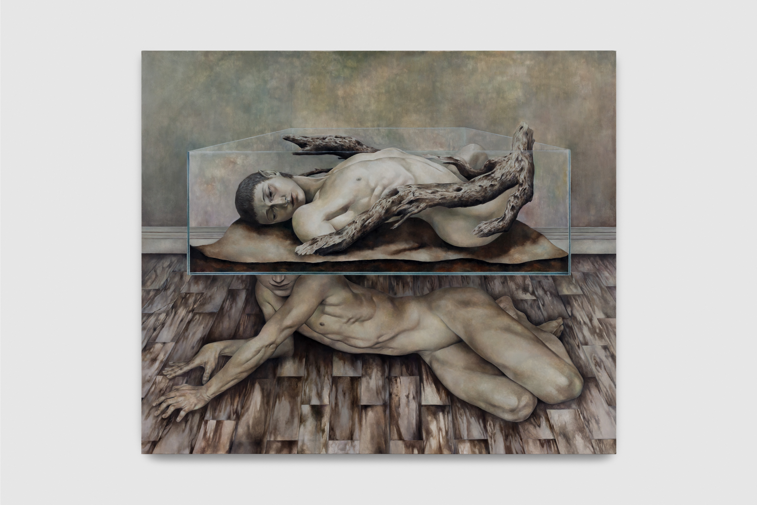 Tommy Xie, The Possession, 2025, Oil on canvas, 67 x 78.7 x 1.5 in, 170 x 200 x 4 cm, TX0001