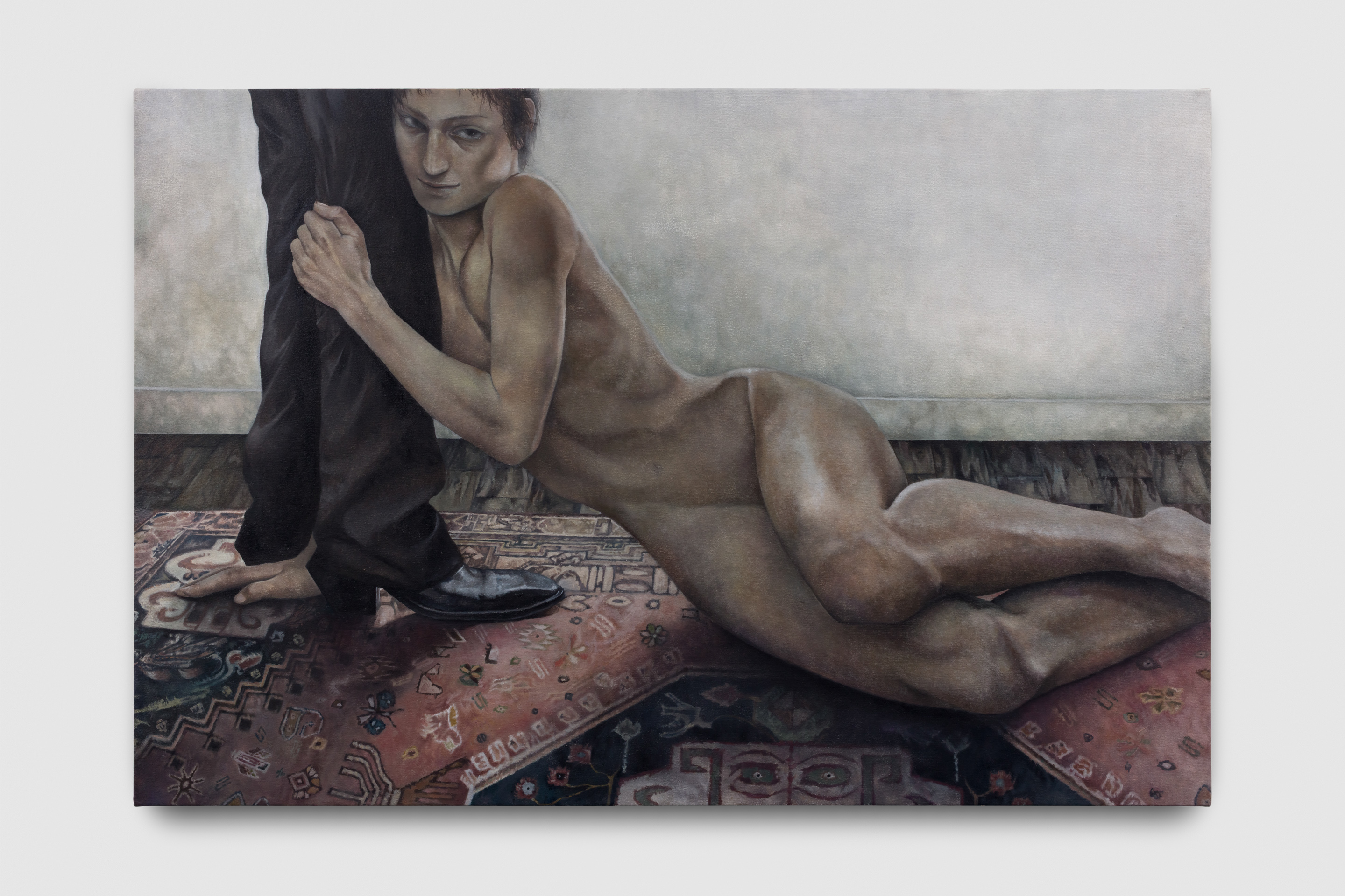 Tommy Xie, Chasing Game, 2025, Oil on canvas, 31.5 x 47 x 2 in, 80 x 120 x 5 cm, TX0002