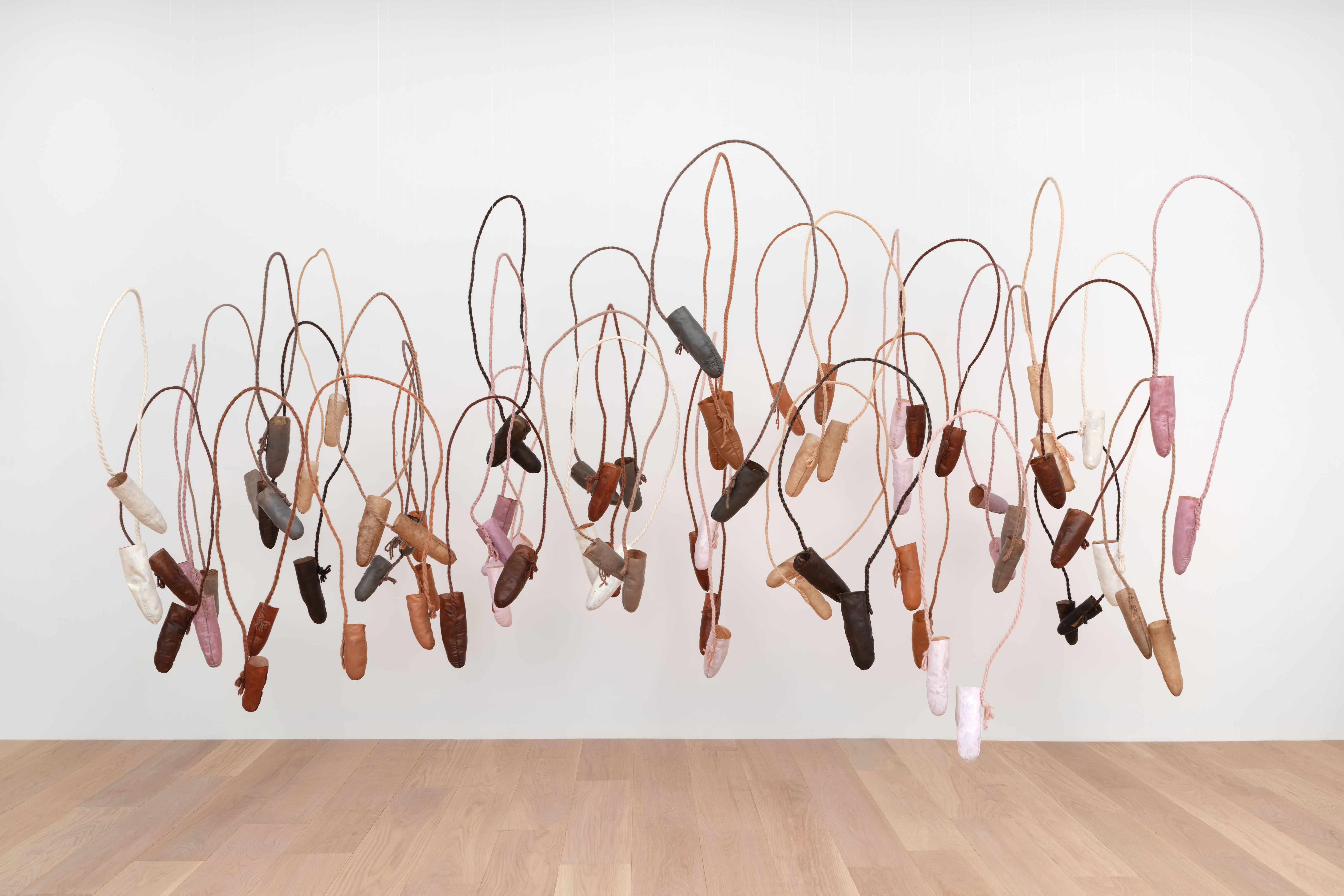 Idiot Strings (many shades), 2025 in Hello, the Roses curated by Julia Trotta (Hoffman Donahue, Beverly Hills, November 14-December 20 2025) Group show