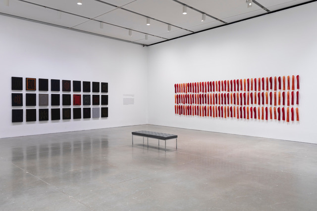 Installation view - An Indigenous Present curated by Jeffrey Gibson and Janelle Porter (ICA BOSTON Oct 9, 2025 – Mar 8, 2026) Group show