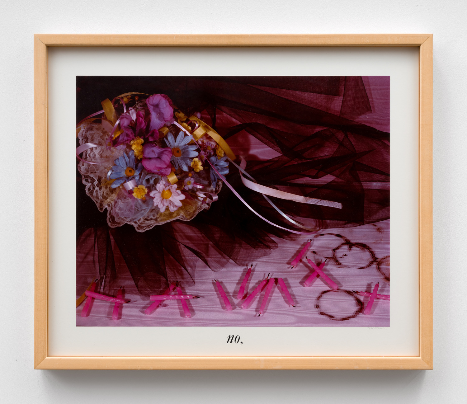 No, 1987, Cibachrome print, 21¼ x 25¼ in., (framed), 53.98 x 64.14 cm, (framed), CÁL0004