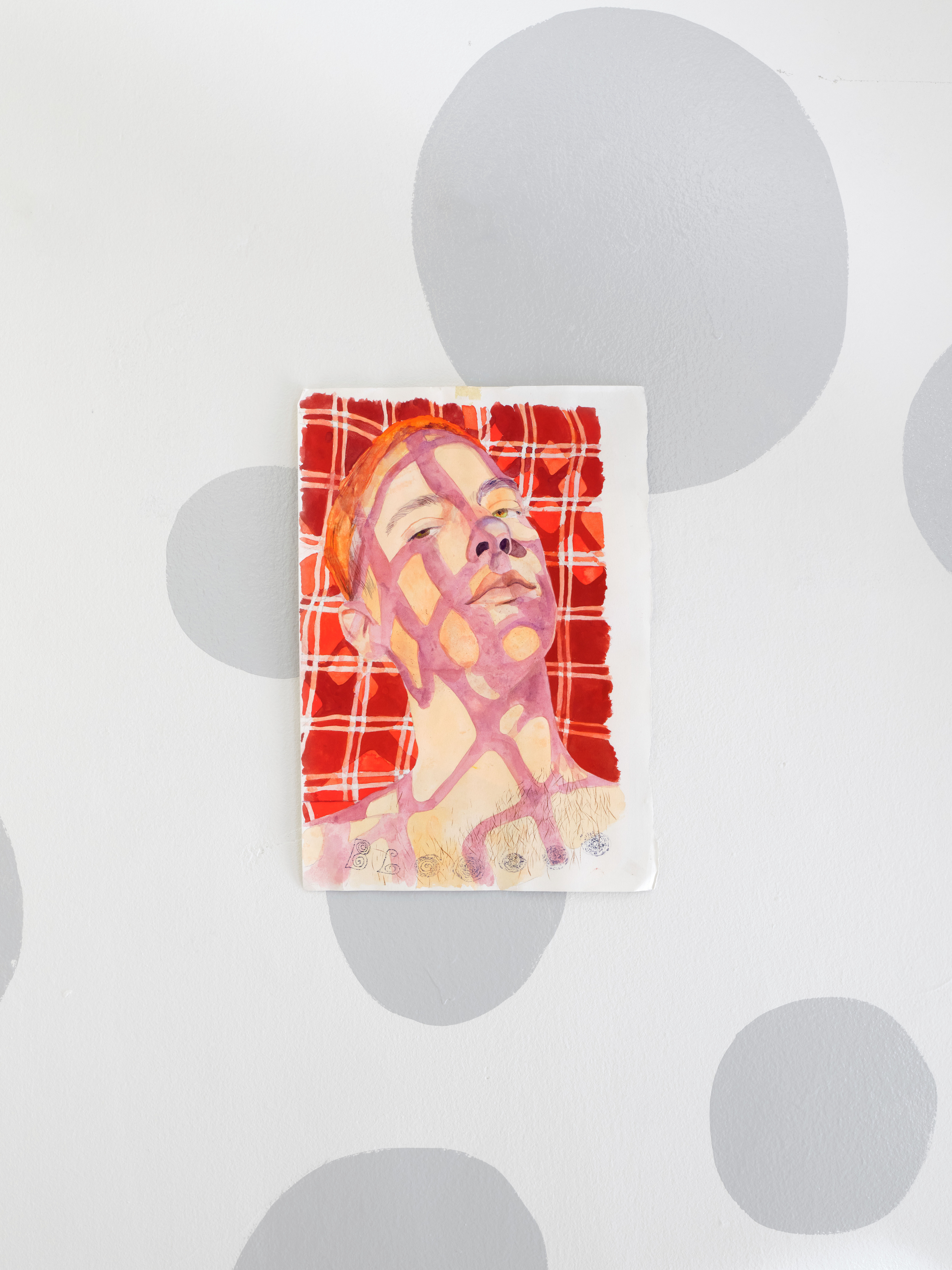 Shadow, 2022, Gouache on paper, 9 x 12 in.