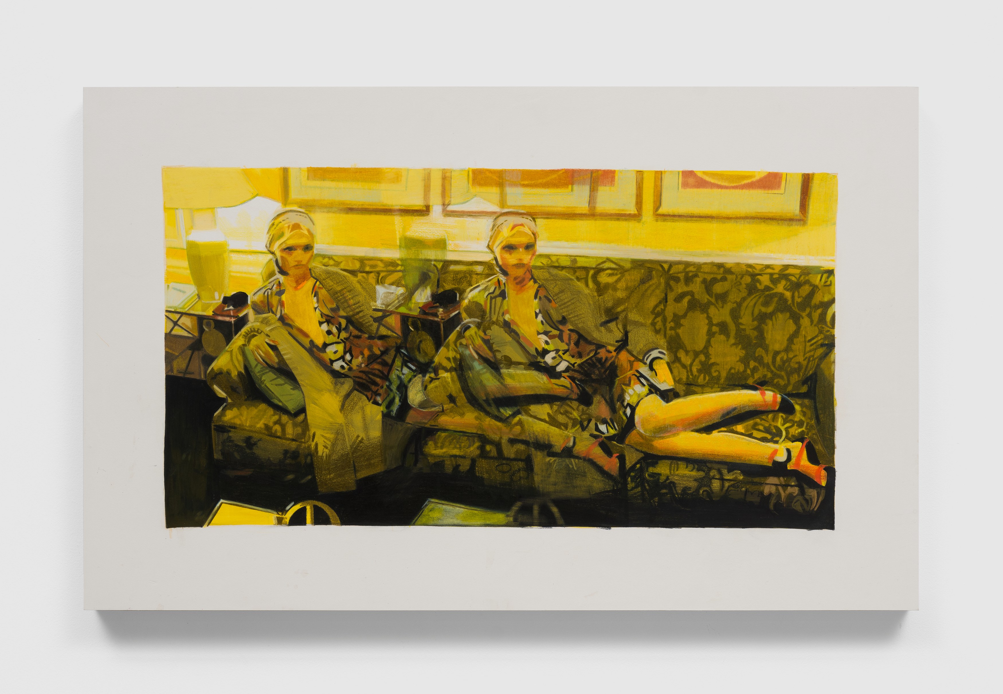 Pattern Recognition, 2023, Gouache and colored pencil on paper mounted on panel, 20.5 x 32.75 in, 52 x 83.2 cm