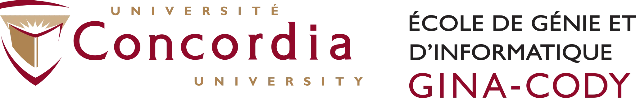Concordia University Gina Cody School logo (French)