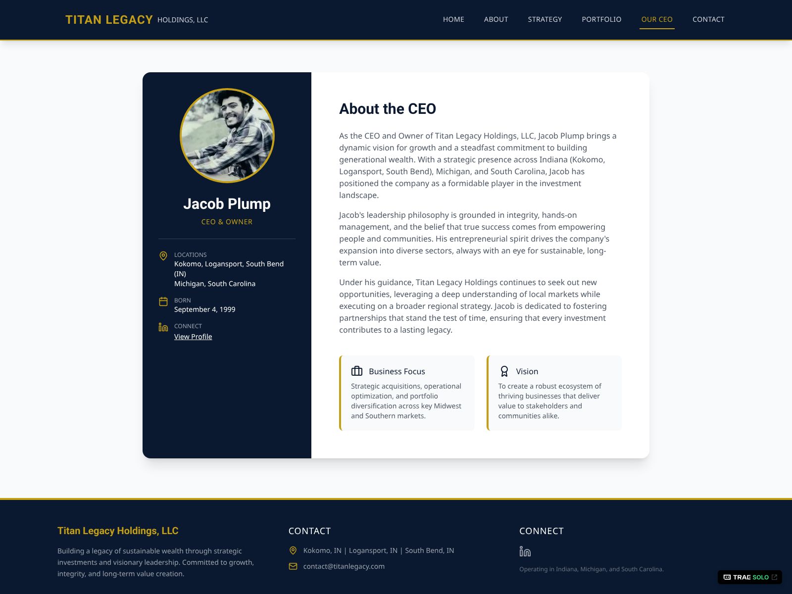 TITAN LEGACY HOLDINGS LLC