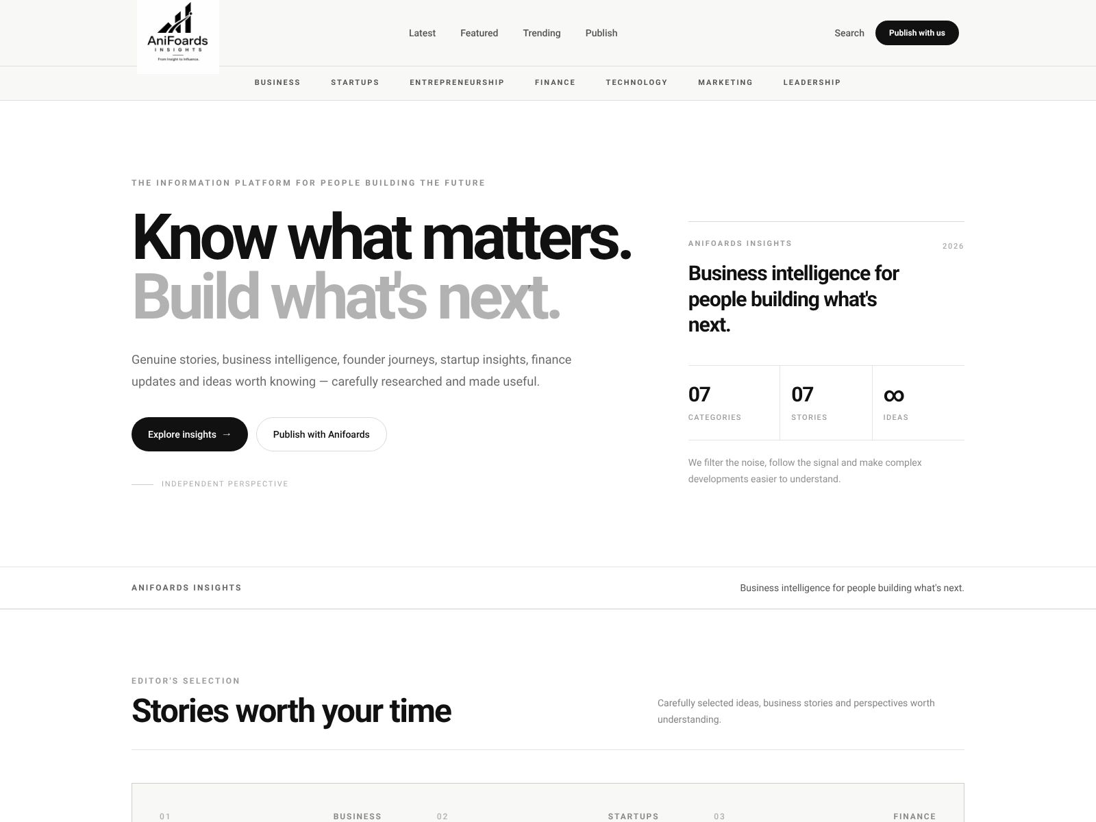 Anifoards Insights