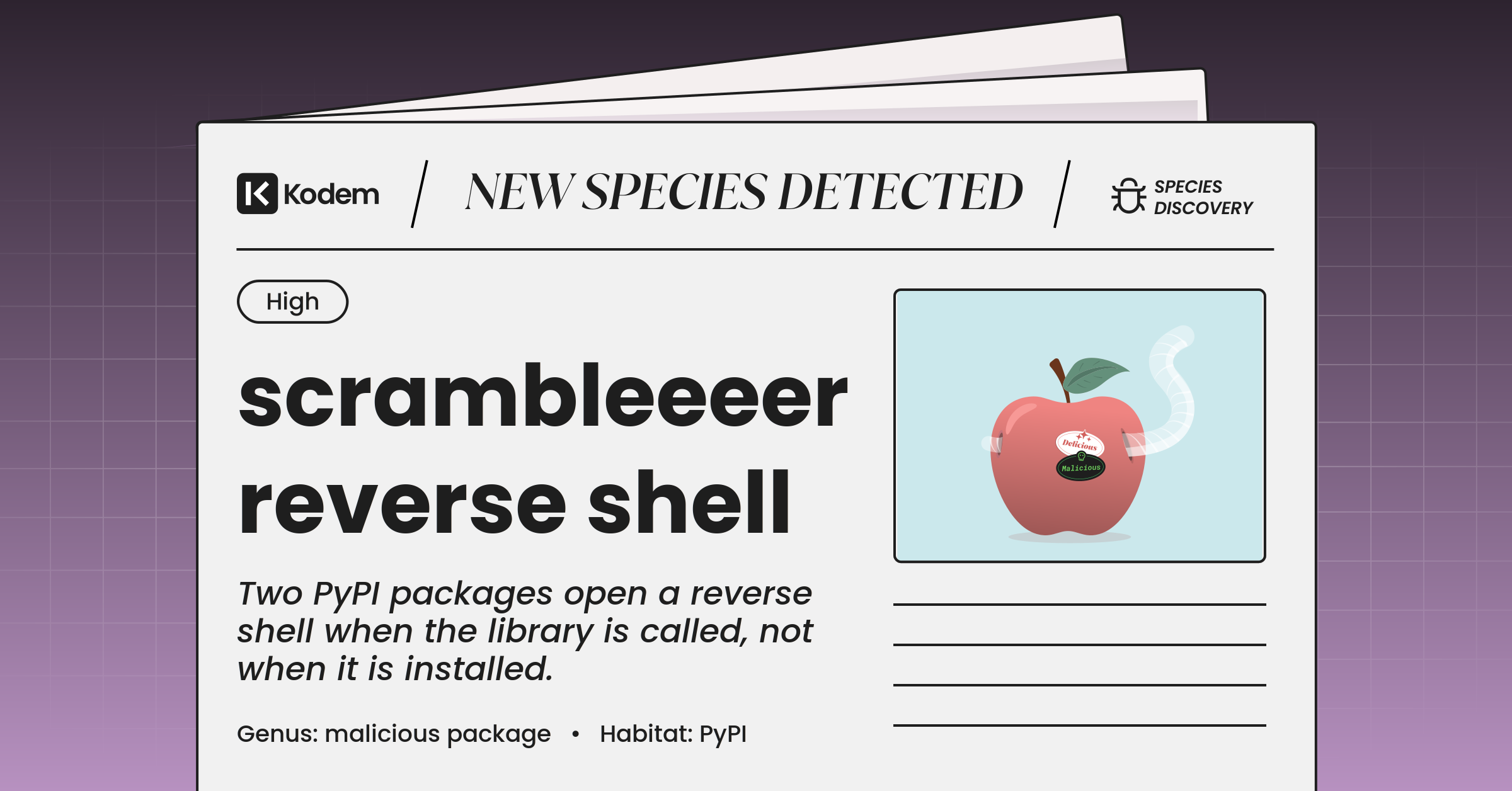 scrambleeeer PyPI Reverse Shell: The Payload That Waits for You to Call It