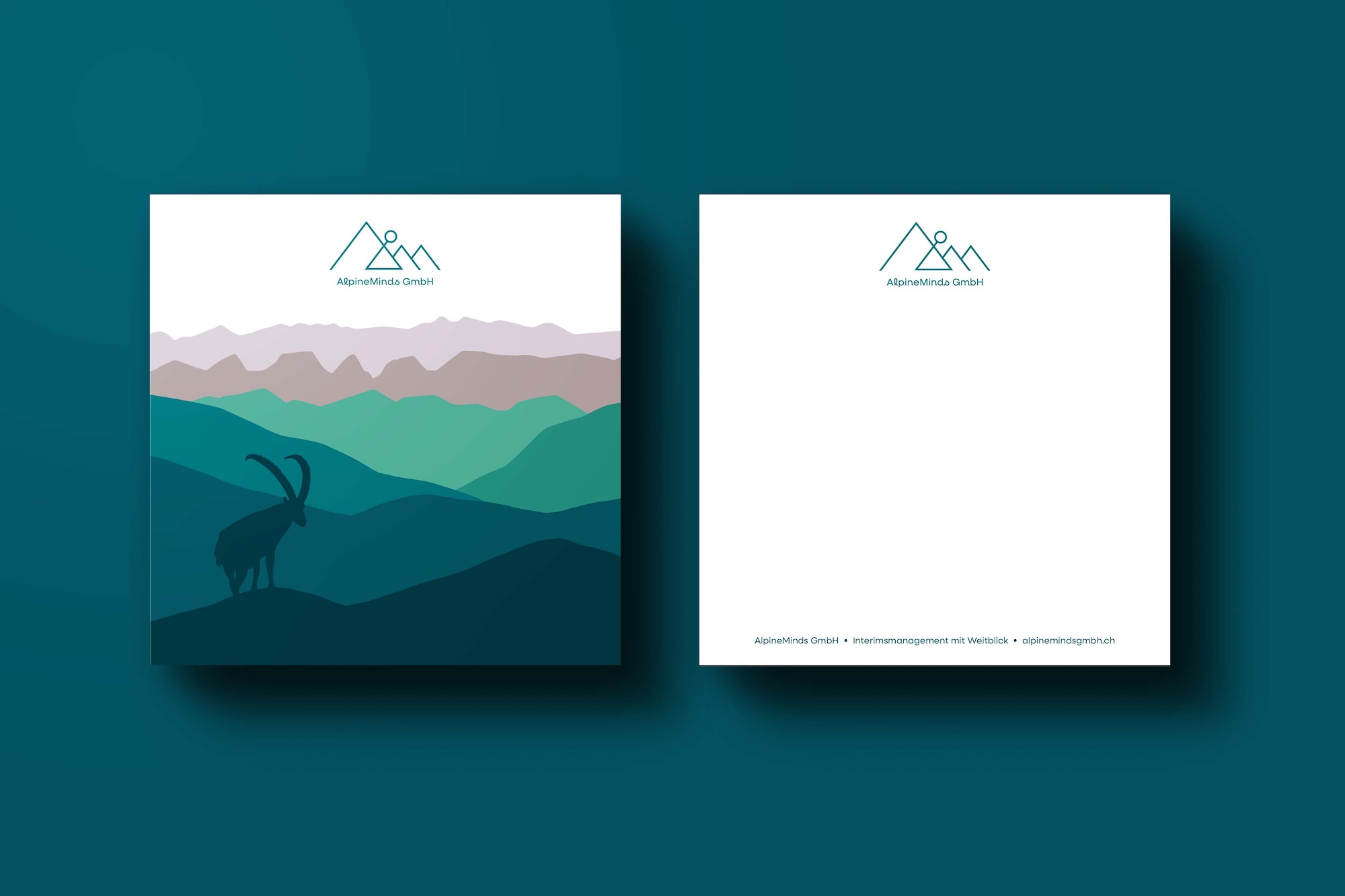 Branding für die AlpineMinds GmbH – Branding, Grafik und Illustrationen von SCHLEGEL DESIGN: Larissa Schlegel liebt es, deinen Auftritt mit Illustrationen, Visualisierungen und frischem Grafikdesign auf das nächste Level zu bringen.