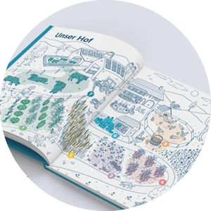Illustrationen für das Landfrauen-Kochbuch von SCHLEGEL DESIGN: Larissa Schlegel liebt es, deine Botschaft mit Illustrationen, Visualisierungen und frischem Grafik- und Webdesign auf das nächste Level zu bringen.