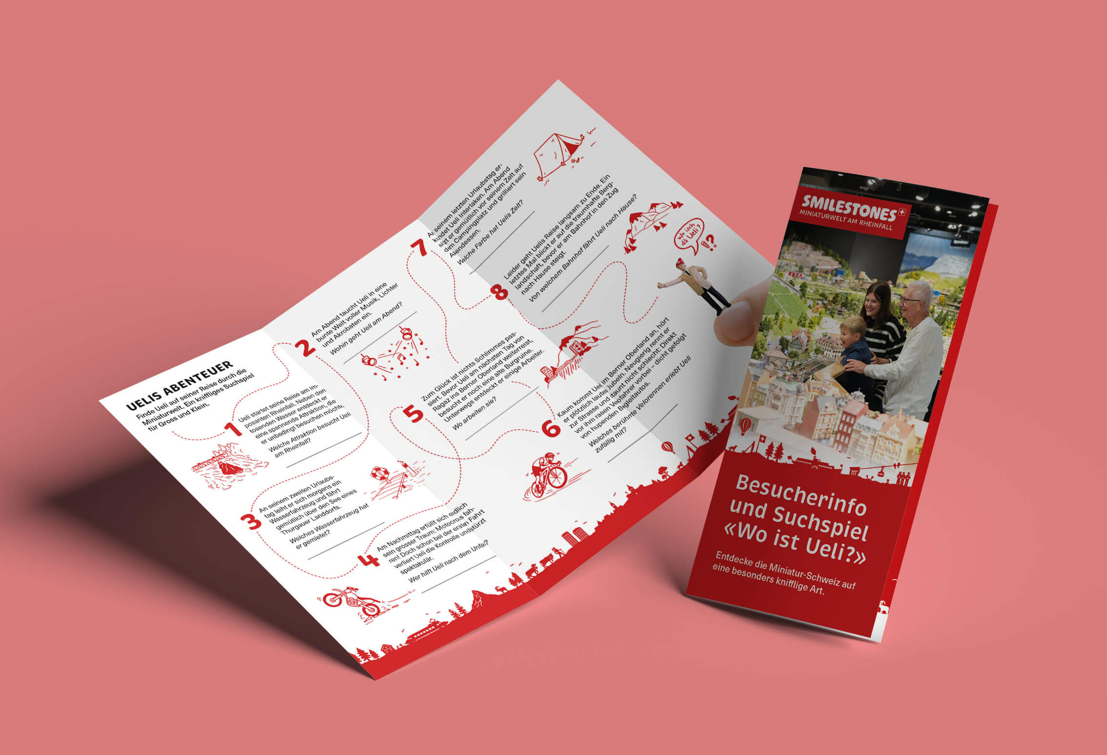 Rebranding Smilestones – ein neues Corporate-Design für die Miniaturwelt am Rheinfall von SCHLEGEL DESIGN: Larissa Schlegel liebt es, deine Marke mit Illustrationen, Visualisierungen und frischem Grafik- und Webdesign auf das nächste Level zu bringen.
