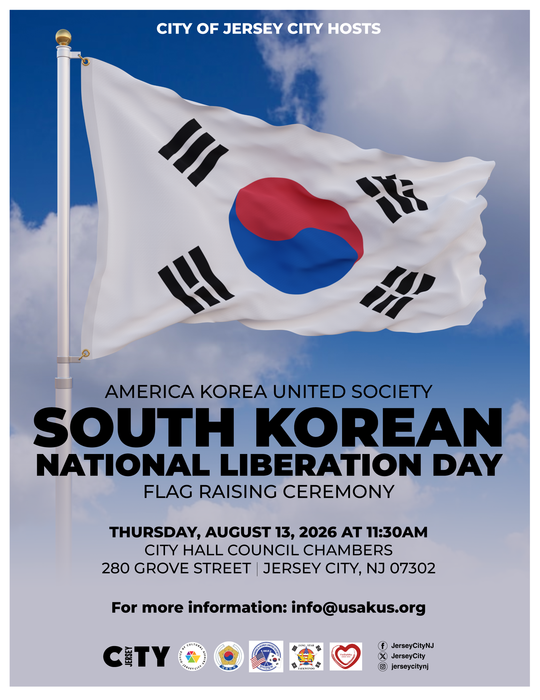 South Korea National Liberation Day Flag Raising Ceremony