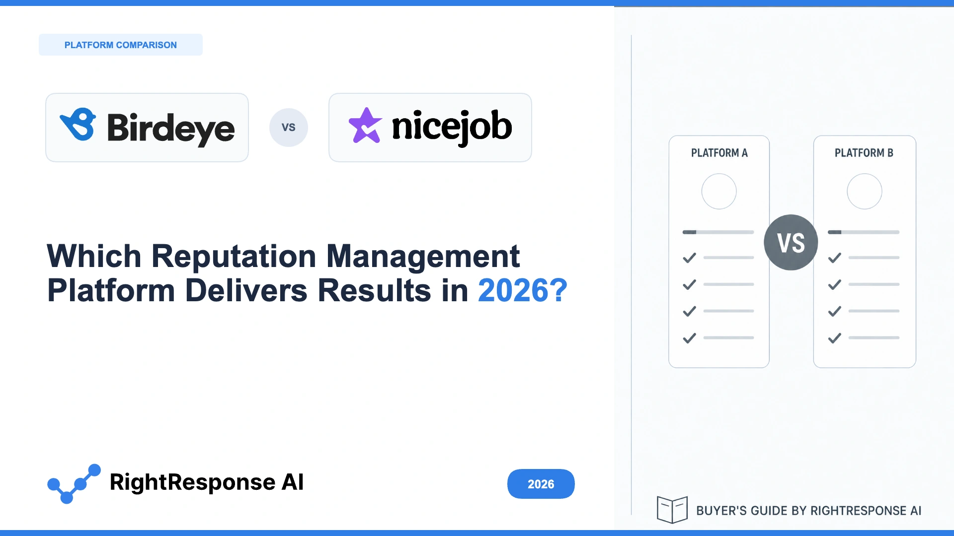Birdeye vs NiceJob (vs RightResponse AI): Which Reputation Management Platform Delivers Results in 2026?