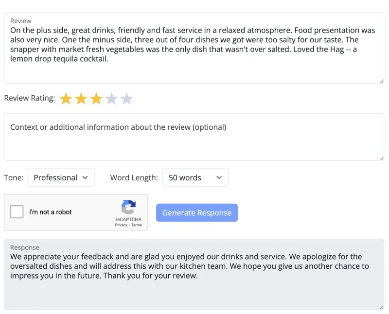 Auto Review Response - RightResponse AI