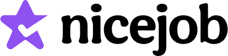 NiceJob logo with a purple star-and-check icon beside the black NiceJob wordmark.
