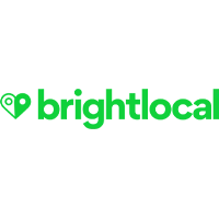 BrightLocal logo in bright green with a heart-shaped location pin