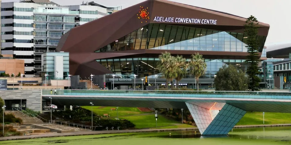 Adelaide Convention Centre by the river