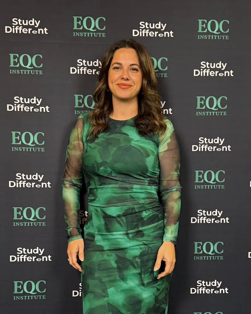 EQC Institute graduate at the graduation celebration