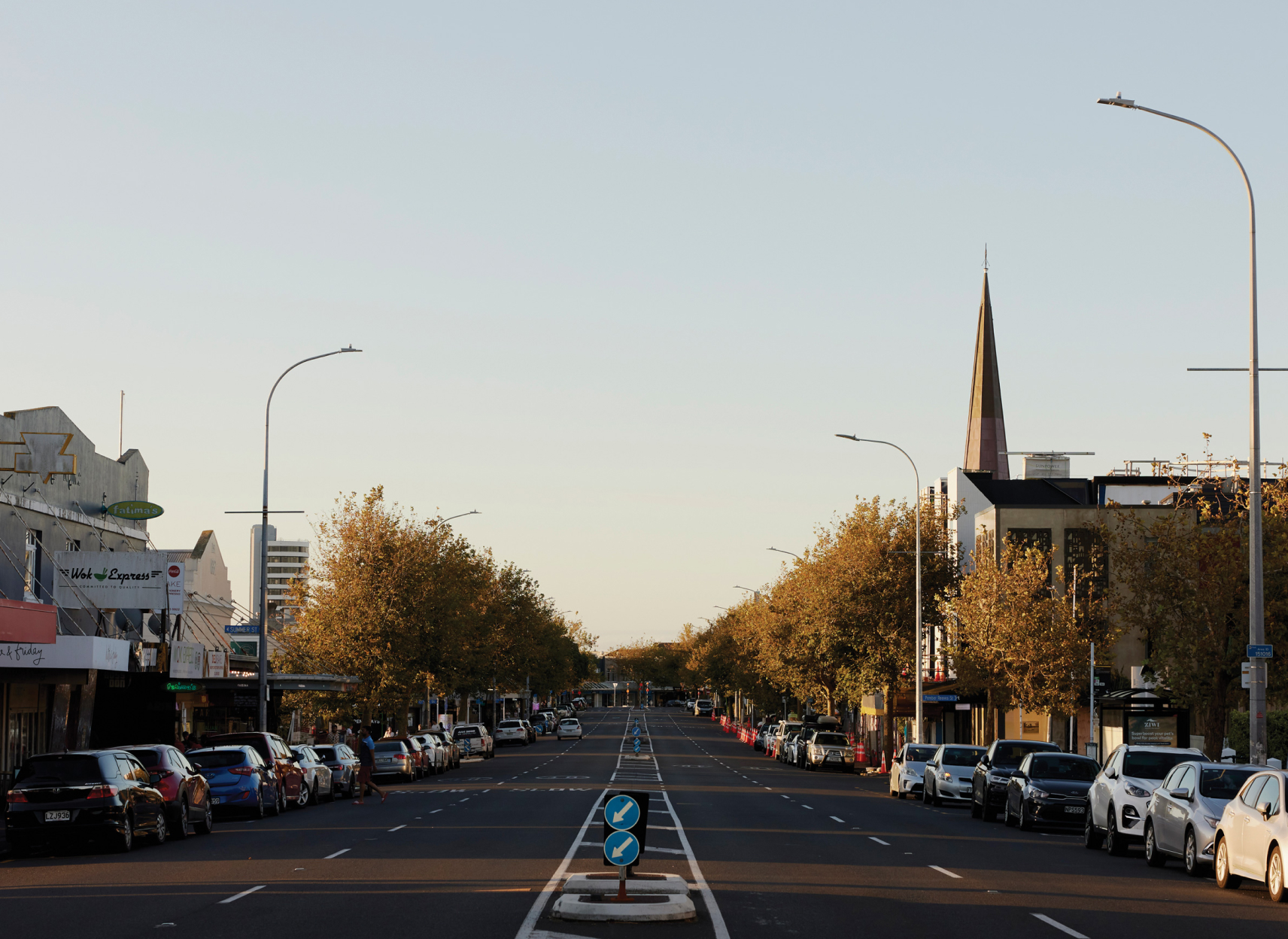 Sunset over Ponsonby Road