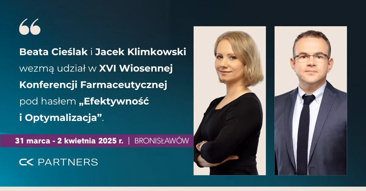 Wiosenna Konferencja Farmaceutyczna – „Efektywność i Optymalizacja”