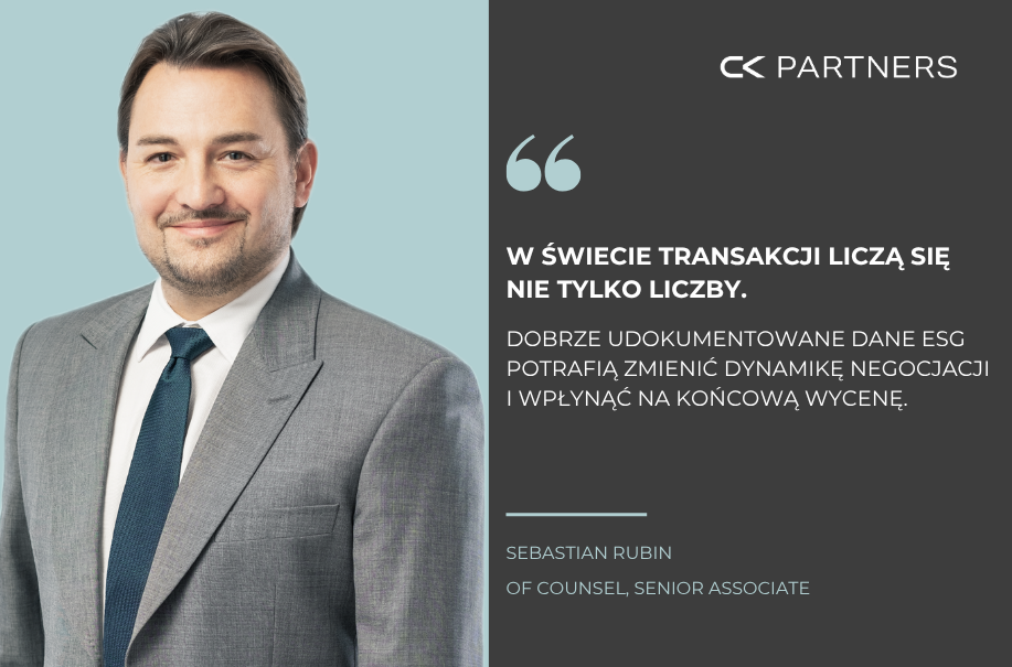 Nie tylko liczby – jak ESG wpływa na wycenę i powodzenie transakcji?