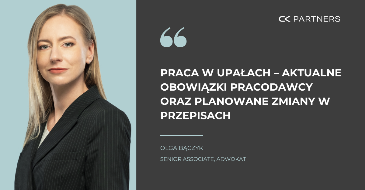 Upały a obowiązki pracodawcy – aktualny stan prawny i kierunek zmian