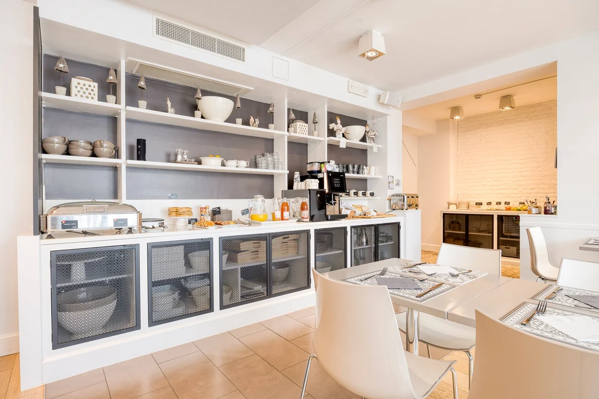 cuisine déjeuner - TST - Rénovation et modernisation Hotel Made In Louise