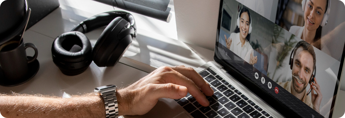 Remote employee working