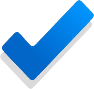 Blue checkmark icon