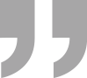 Graphic of large gray quotation marks.
