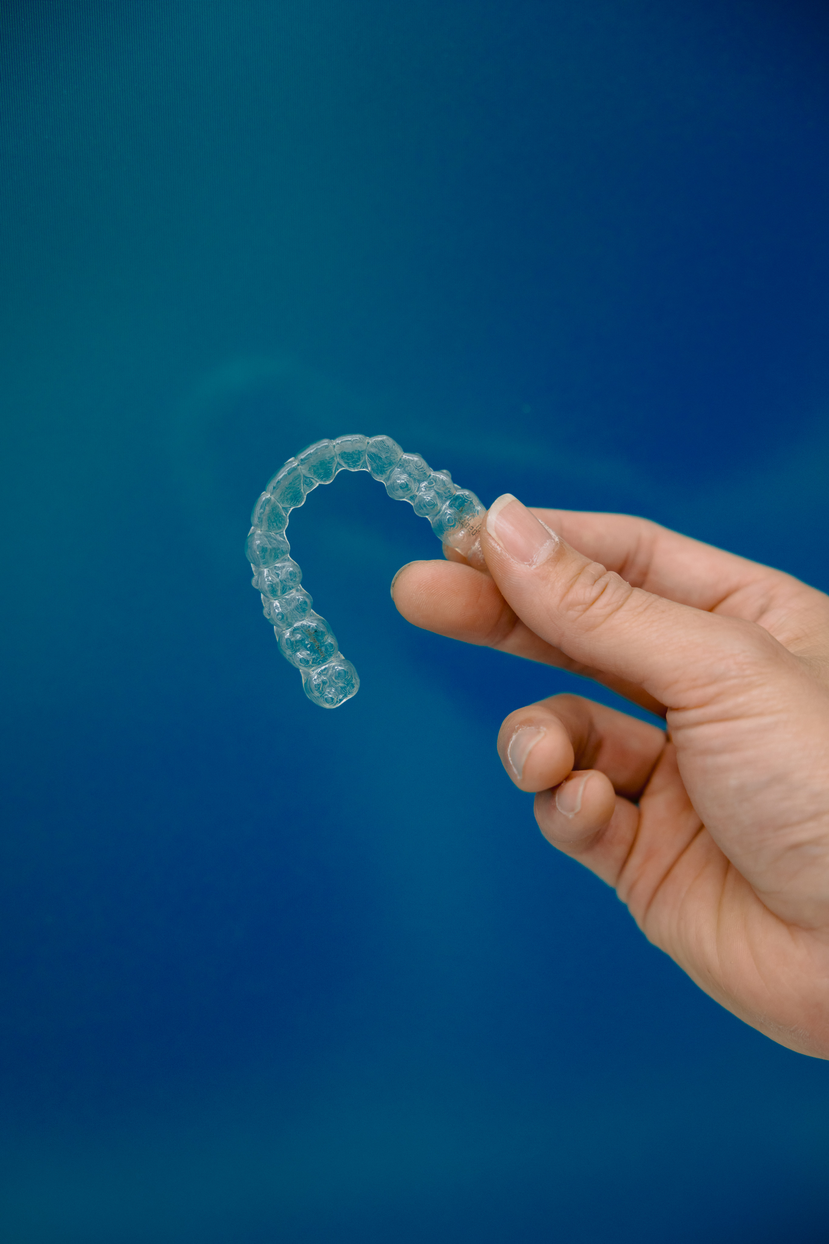 Model of Invisalign and Braces