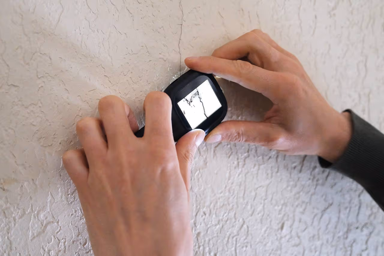 Baugutachter nutzt Risslupe für Baugutachten in Stuttgart und Umgebung