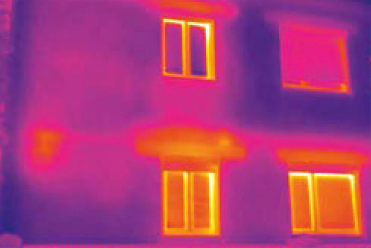 Wärmebildaufnahme erstellt durch unabhängigen Bausachverständigen in Stuttgart und Umgebung