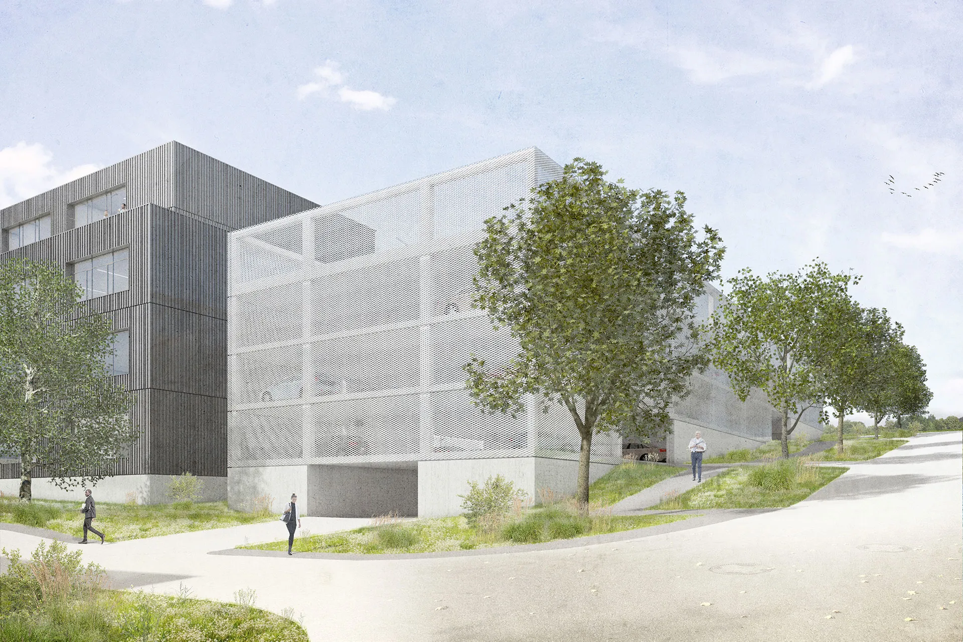 Architektenplanung eines Parkhauses durch Bausachverständige und Architektenbüro Elsenhans & Hänßler-Rott