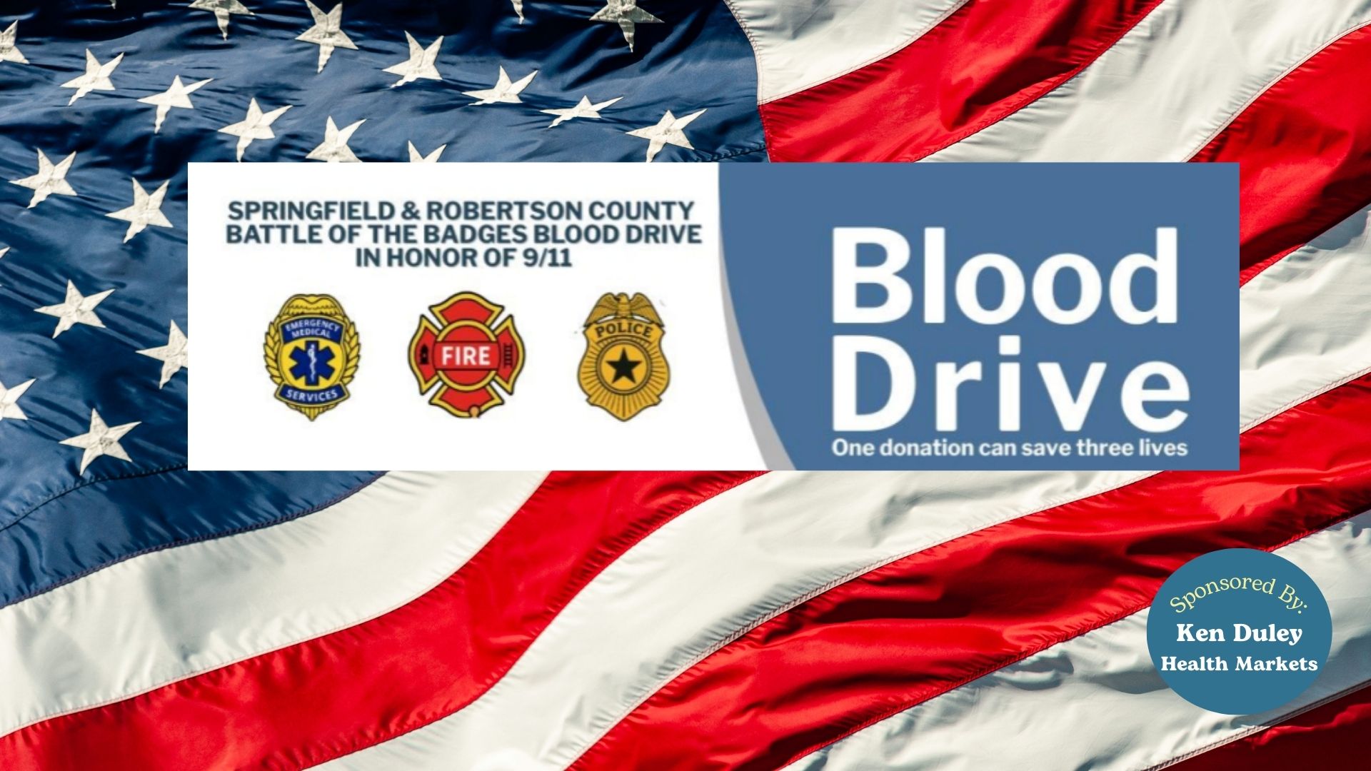 “Battle of the Badges” Blood Drive Comes to Springfield Sept. 11