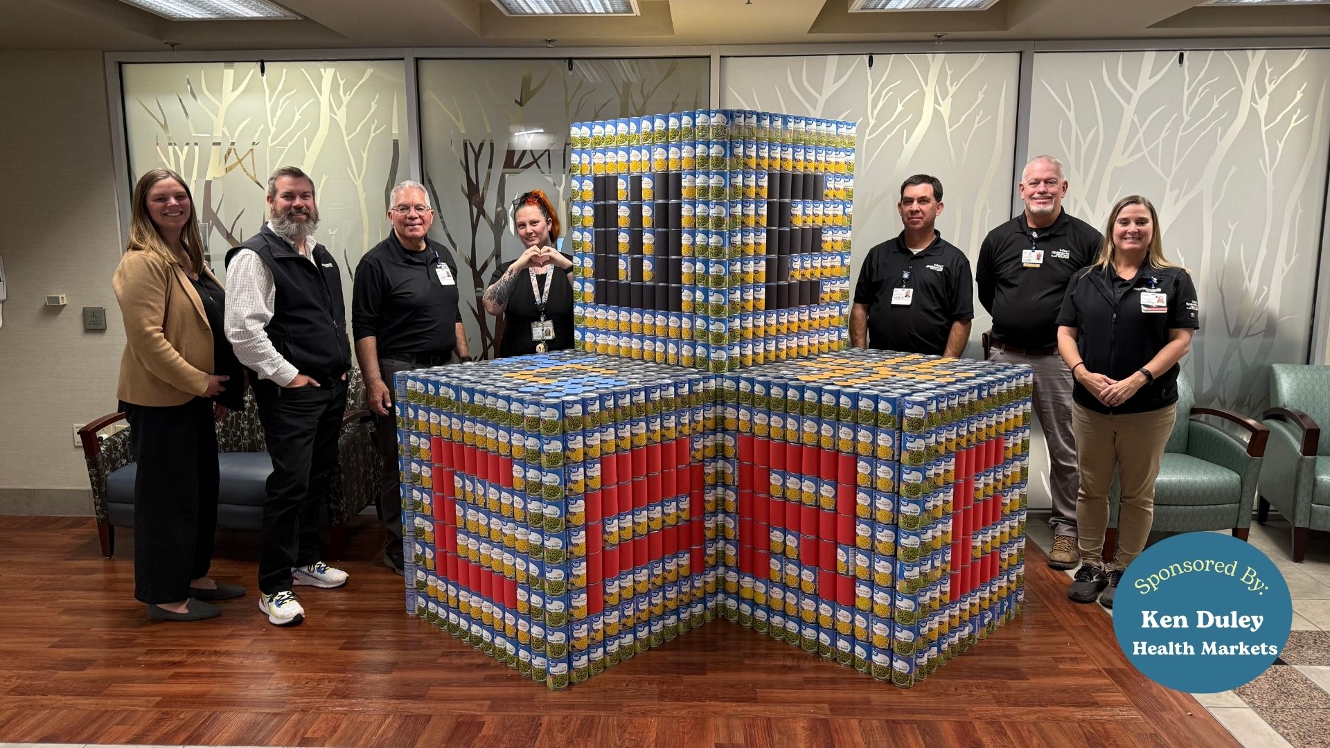 Hendersonville Hospital Fights Food Insecurity with "We Care" Can Sculpture