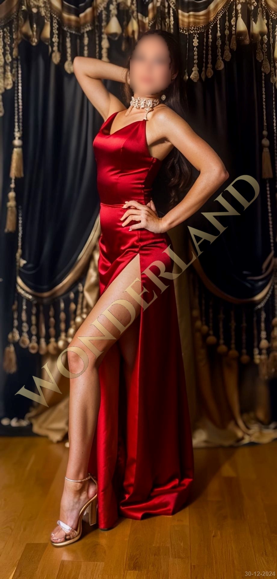 Step into Megan’s world of sensual elegance, where her radiant beauty and toned figure promise an unforgettable erotic massage experience. Draped in a stunning red ensemble, Megan’s allure is as captivating as her skilled touch. Her sessions are carefully designed to provide a harmonious blend of relaxation and intimacy, awakening your senses and melting away all tension. Whether you seek tranquility or a more passionate connection, Megan’s expertise guarantees a transformative journey. Book your session with Megan today and discover a new level of sensual indulgence.