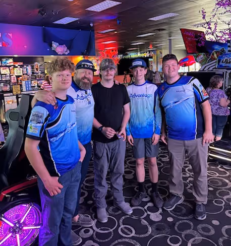 Advantage Team Outing Ezra, Jeremiah, Damian, Josiah and Gavin, 2026.