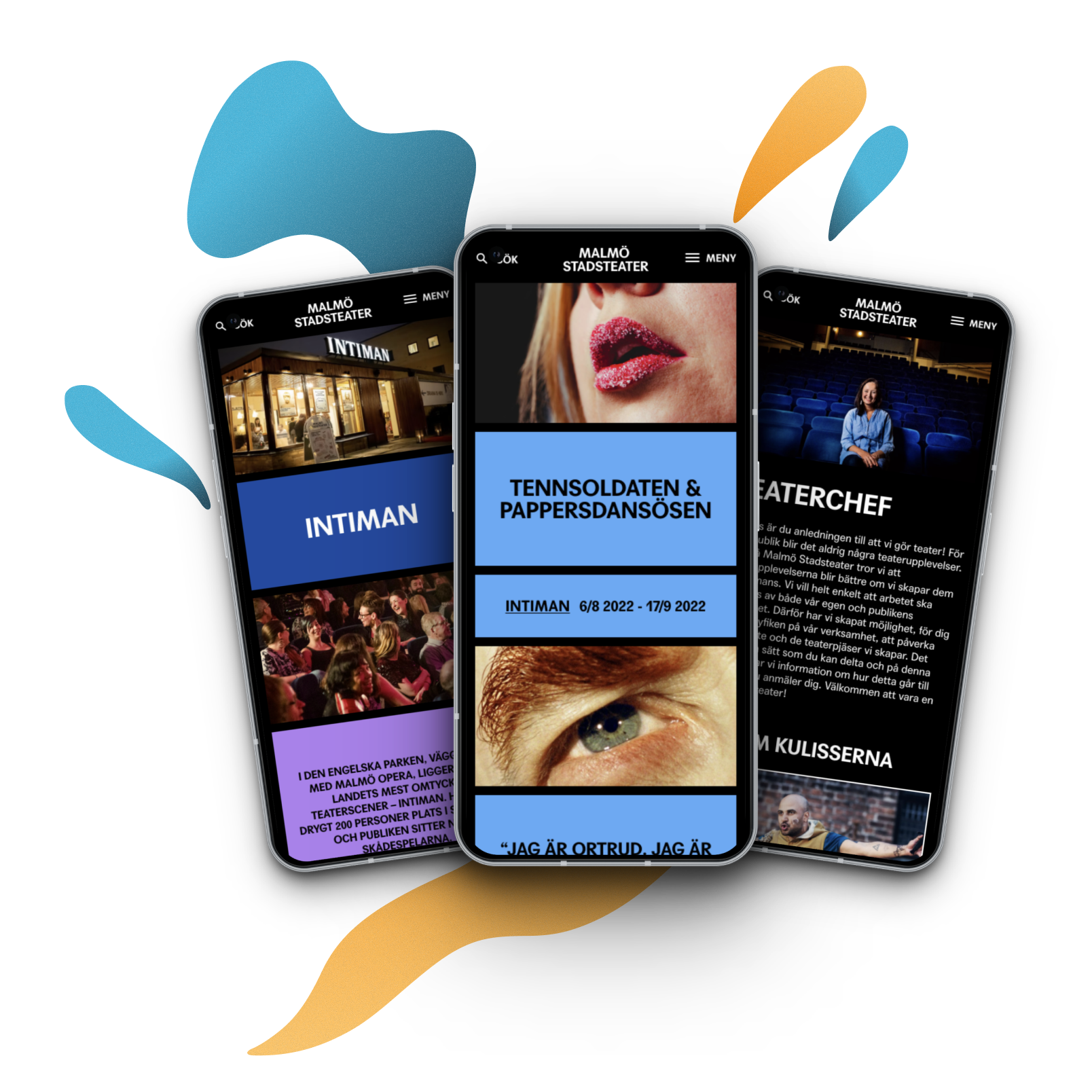 skärm inspekteras med förstoringsglas