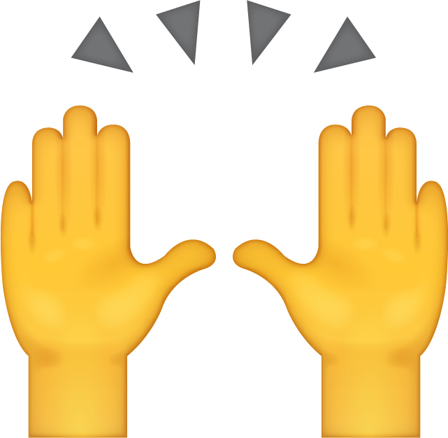 Emoji Hand Raised
